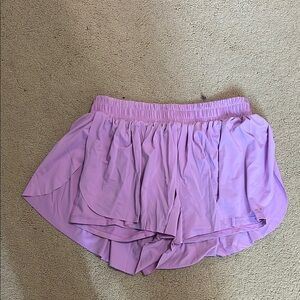 Amazon Purple Athletic Shorts Lightweight Elastic Waist